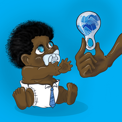 Corporate Baby baby character design corporate digitalart illustration office