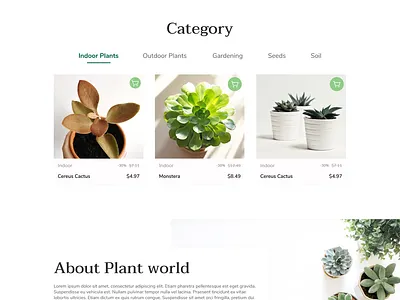 Plant Landing page