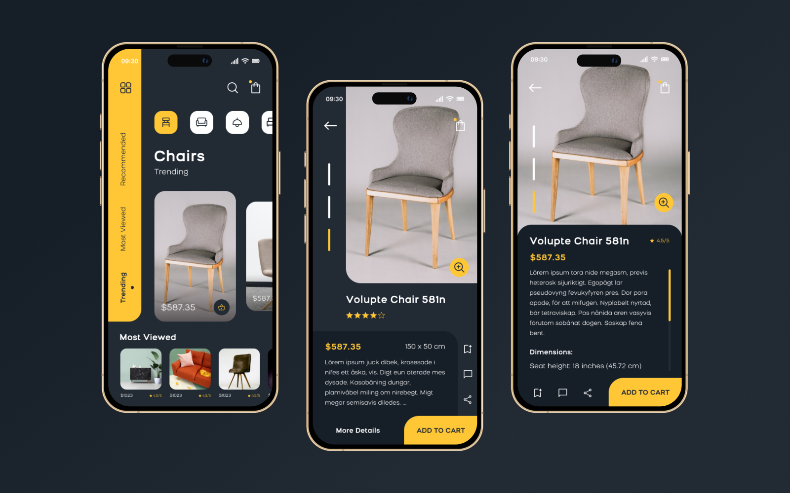 Mobile App Furniture App by Ali Ahmad on Dribbble