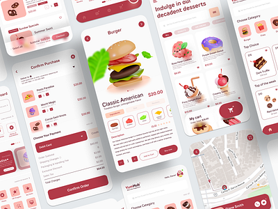 Exploring Delicious Design: A Showcase of Food inspired Graphic figma food concept food design graphic design ui ui design