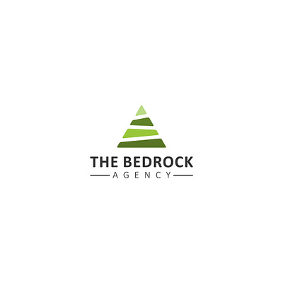The Bedrock abstract agency bedrock branding clean consulting empowering graphic design identitydesign logo logos minimalist modern professional simple vector
