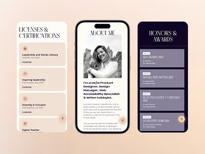 2023 Portfolio — Mobile version branding css design designer interface portfolio ui ux web website