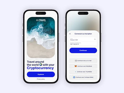 Login page - Ctravel airbnb app crypto daily ui design login metamask travel ui user interface