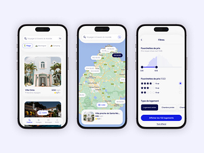 Explorer - Ctravel airbnb app branding crypto daily ui design filter maps travel ui user interface