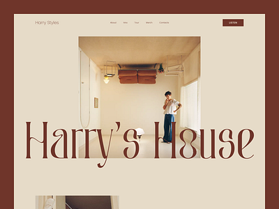 Harry Styles redesign website iu landing landing page ux web design