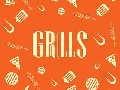 GRILLS logo and packaging design branding food packaging logo logo design product packaging restaurant logo