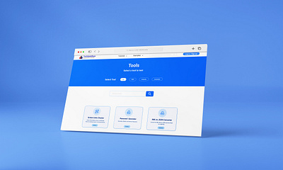 Tools Page User Interface Design branding creative ui design landing page tools ui user experience user interface web design