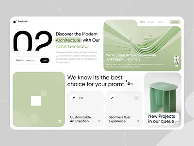 Project02 - AI Architecture website ai architecture generation ai generator ai platform ai startup architecture artificial intelligence interior design website neural networks smart architecture technological website