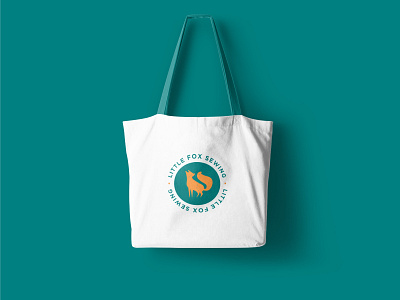 Fox Logo - Tote bag branding design fox foxdesign foxlogo graphic graphic design illustration logo logodesign mockup totebag vector