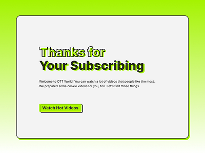 DailyUI #077 - Thank You dailyui flat simple thank you