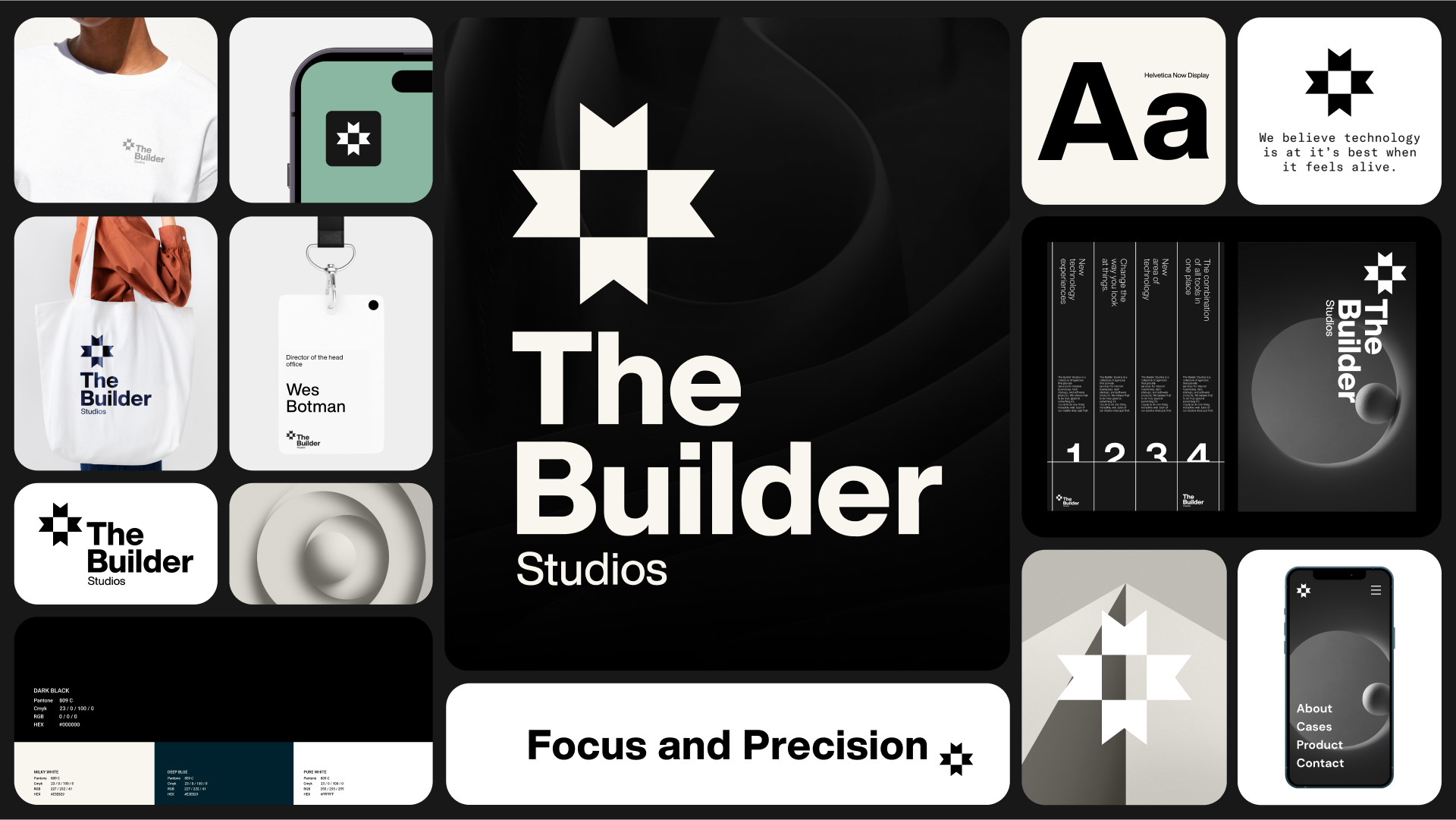 LOGO/BRAND IDENTITY CONCEPT FOR THE BUILDER STUDIOS 3d abstract adobe agency brand brand design brand identity branding branding design corporate design graphic design illustration logo logo design minimal simple strong studio ui