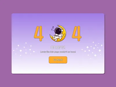 Daily UI 008- 404 Page 404 page app dailyui design ui