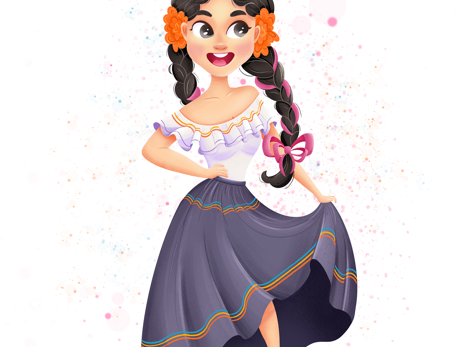 Dancing Spanish girl by Firuza Sharifi on Dribbble