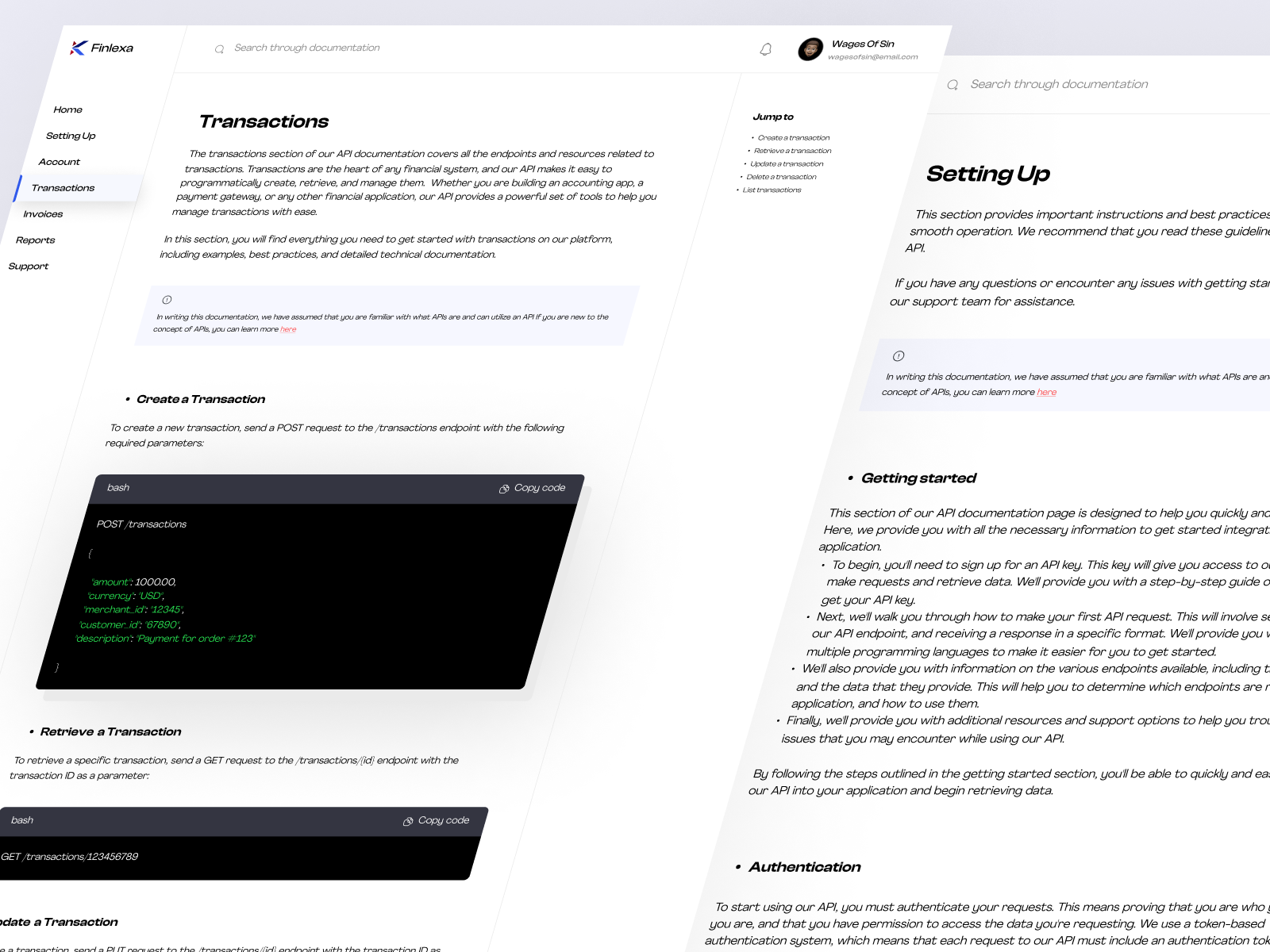 API Documentation Page Design by Ekemini Ekwere on Dribbble