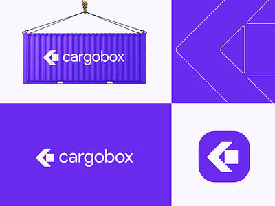 Cargobox - delivery shipping logo ai branding courier courier cargo delivery design icon identity illustration logo logo design logo designer logodesign logos mark minimal modern logo shipping symbol vector