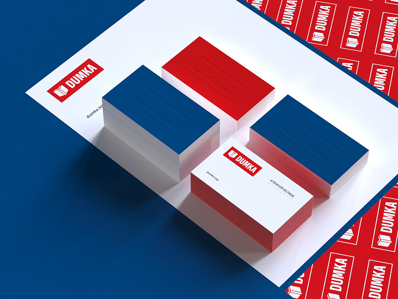 Bookstore corporate identity design 3d blank blue book branding business card corporate design dumka education graphic design identity illustration letterhead logo logotype online online store red store