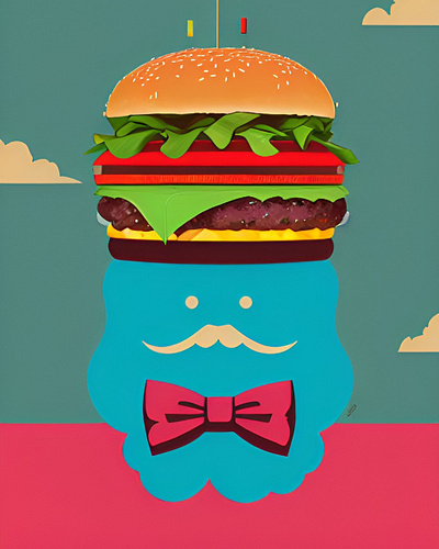 Burger branding design graphic design illustration
