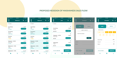 Maisha Meds Sales Flow app design ecommerce mobile ui