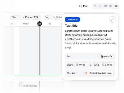 Fine-tuning timeline view components dash dashboard finetune minimal popup project qatalog sidebar task timeline ui