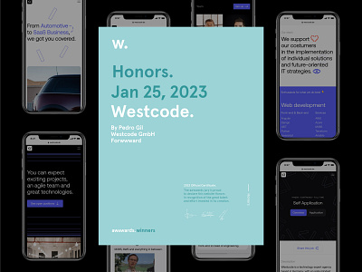 Westcode - Awwwards 🏆 award awwwards branding design forwwwardstudio honors ui ux westcode