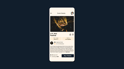 Event Listing app booking buy concert dailyui entertainment event listing mobile seats tickets ui uidesign