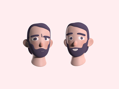 Beards 3d beard character illustration sculpt zbrush