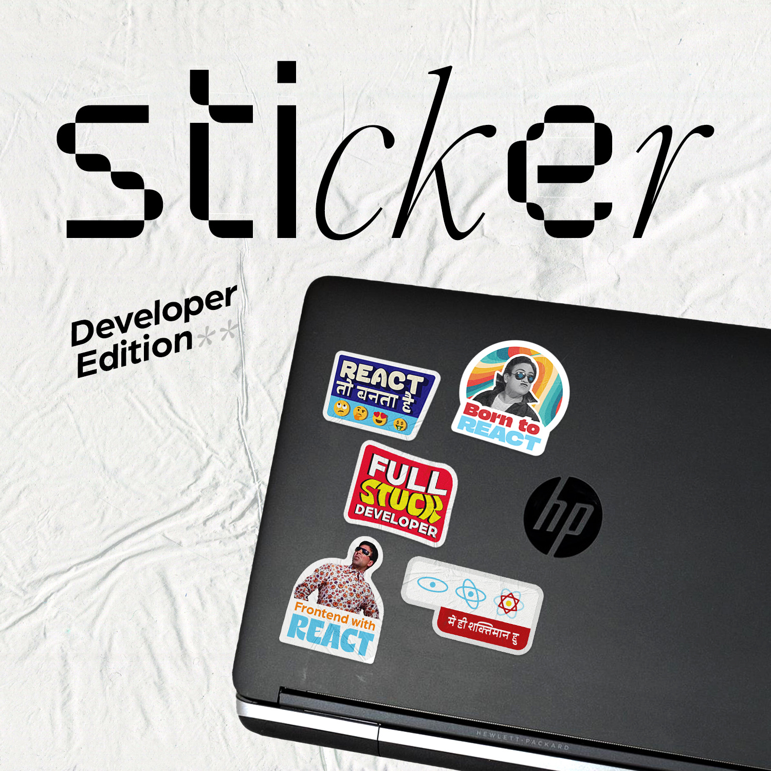 Add a little fun to your day with these awesome stickers! 7span branding design developer stickers funny stickers graphic design laptop stickers logo meme stickers vector