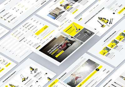 Karcher - e-commerce e commerce e shop graphic design karcher landingpage shop ui ux yellow
