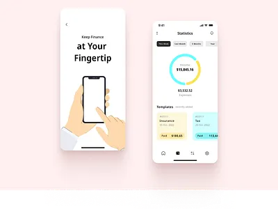 Finance service _ Mobile app_ UI Design app design bank ui design banking app design design finance ui design graphic design illustration mobile app design movie app desing ui ui deisgn ui ux design ux design visual design