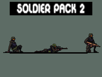 Soldier Character Sprite Sheets Pixel Art Pack 2 2d art asset assets character characters game game assets gamedev indie indie game pixel pixelart pixelated platformer soldier sprite sprites spritesheet spritesheets