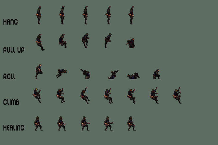 Soldier Character Sprite Sheets Pixel Art Pack 2 by 2D Game Assets on ...