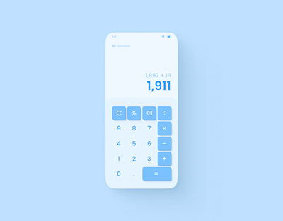 Daily UI :: 2 - Calculator Design app calculator dailyui design mobile ui