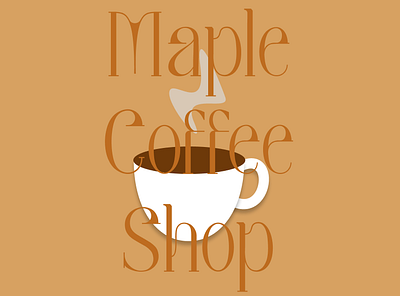 Maple Coffee Shop App design illustration ux vector