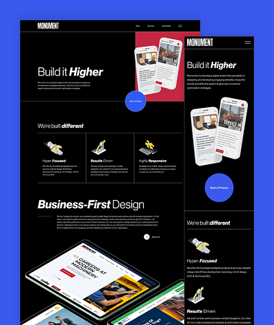 Monument Studio Agency Website Design design graphic design ui web website