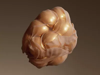 Cloth 3d 3dart 3dartist 3dartwork animation artdirection ballon branding c4d cgi cinema4d cloth gold houdini motion graphics redshift sidefx simulation softbodies vellum