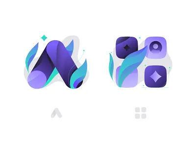 Let's bloom! Set of Icons for Website branding design google icons illustration vector website