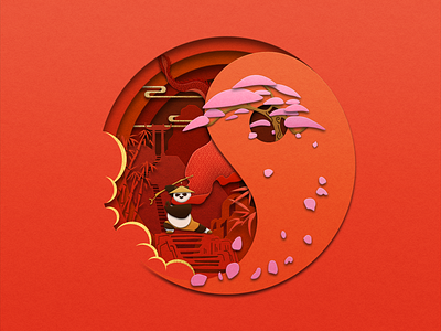 Kong Fu Panda design graphic design illustration