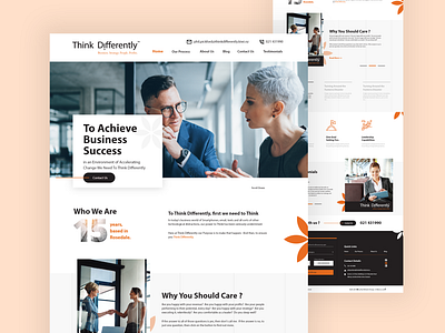 Business Consultation Website Design adobe xd business consultancy landing page ui ux