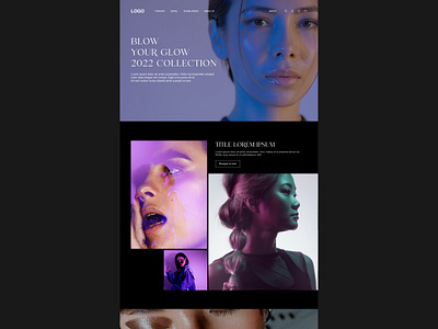 Landing / Fashion design exploration design desktop figma ui ui design webdesign