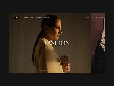 Landing / Fashion design exploration 002 design desktop ui ui design webdesign