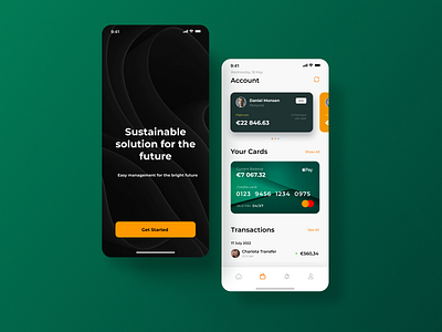 Digital banking app concept design graphic design mobile app ui