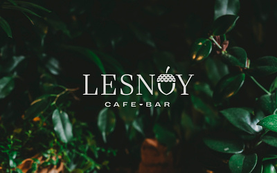 Lesnoy restaurant logo brandmark logo logotype restaurant