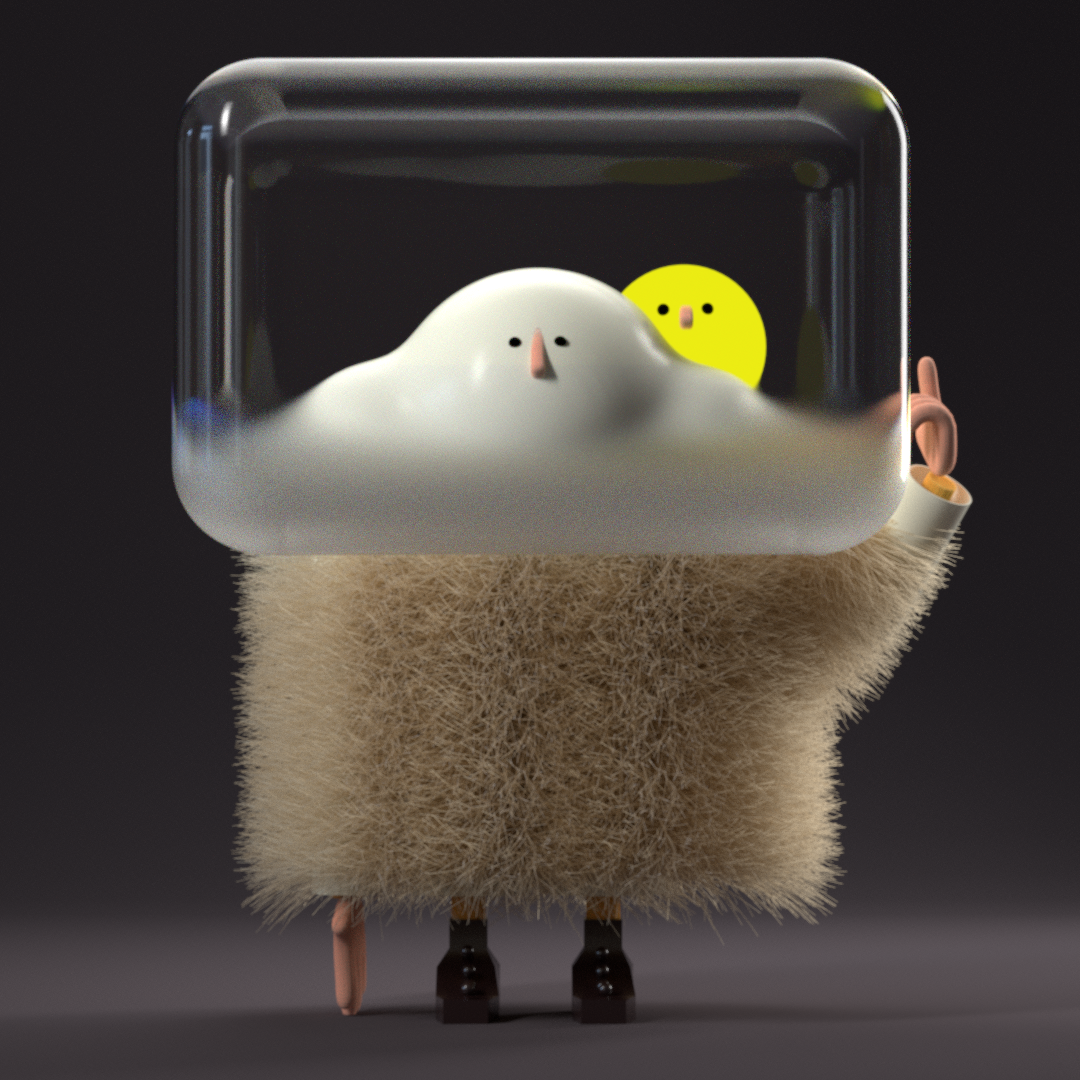 Weather boy 3d 3d illustration character design illustration modelling redshift rendering