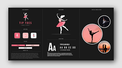 Dance Academy Brand Guidelines advertising brand identity branding design graphic design logo logo design logofolio post socialmedia