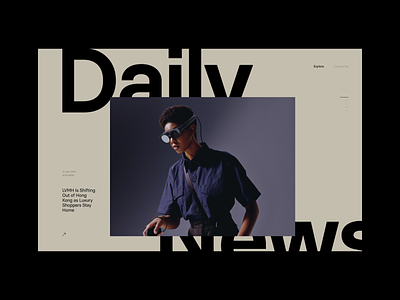 TypoMonday Week N° 16 - 01 editorial exploration interface minimalistic news typography ui webdesign