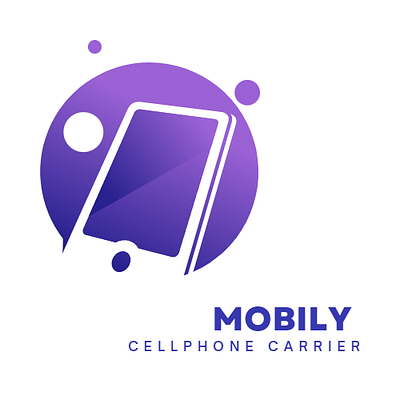 Cellphone Carrier Logo 3d animation branding graphic design logo motion graphics ui