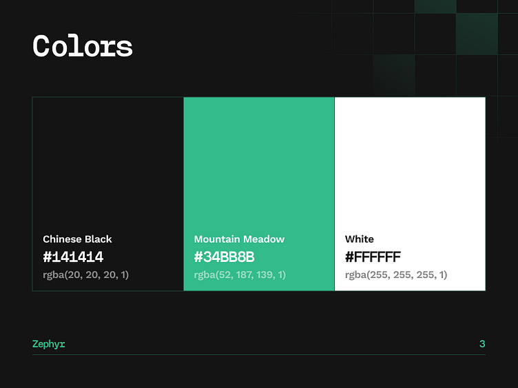 Zephyr Brand Guidelines by Dhira Danuarta 💫 for ever. on Dribbble