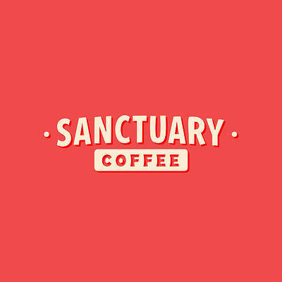 / sanctuary coffee 001 animal sanctuary branding coffee lettering lockup logotype typography