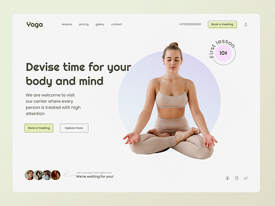 Yoga design graphic design illustration logo ui ux