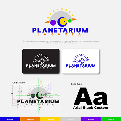 Planetarium Jakarta | Logo Design astronomy brand identity branding design galaxy graphic design illustration logo logo design logos planet planet logo planetarium planetarium jakarta space star vector